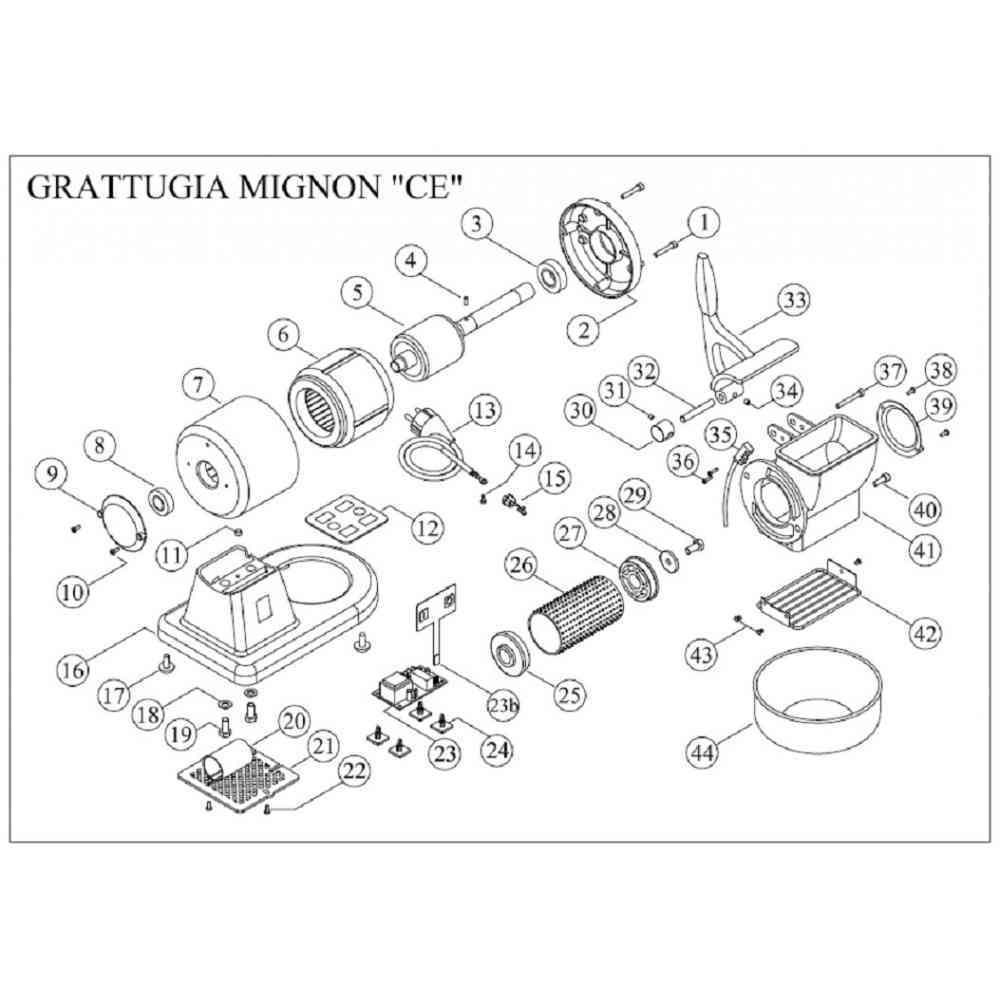 (7) motor housing