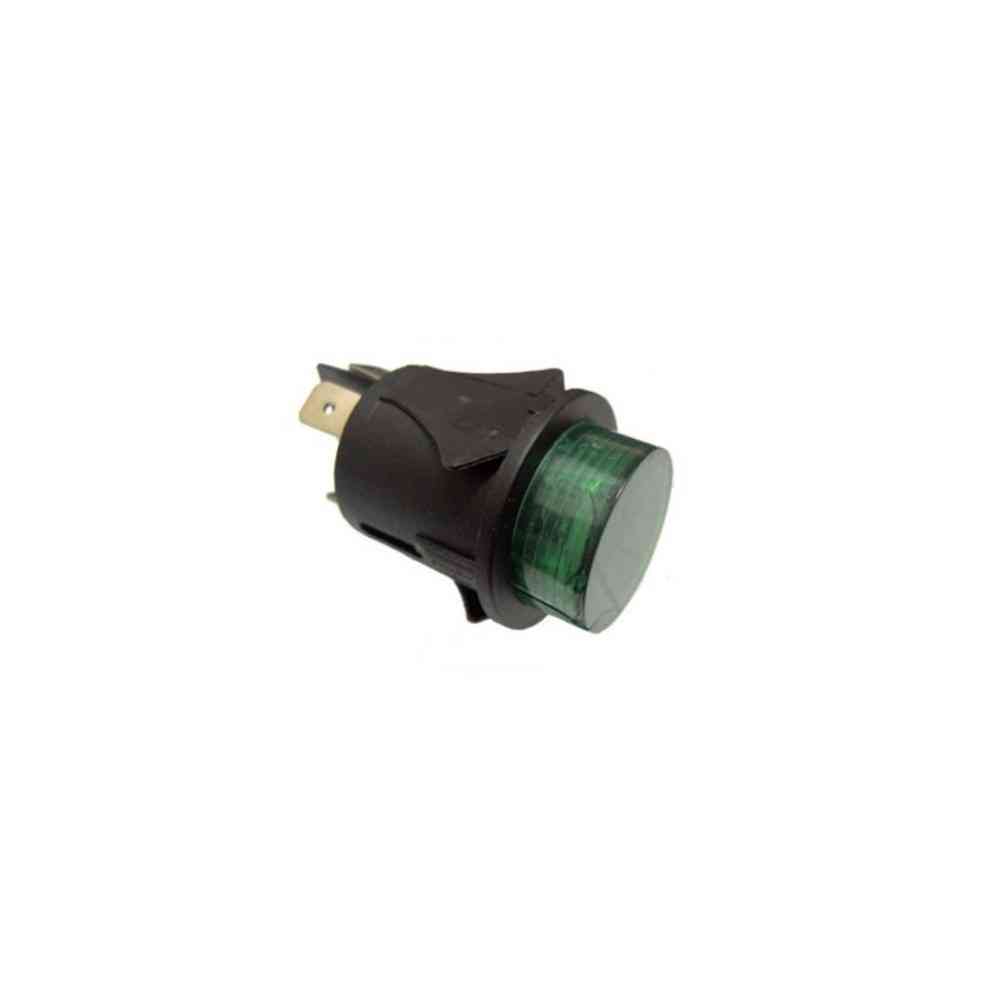 beep switch. 1 pos. green w / hood