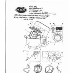 small hook for doughprof rgv mixer 10 liters