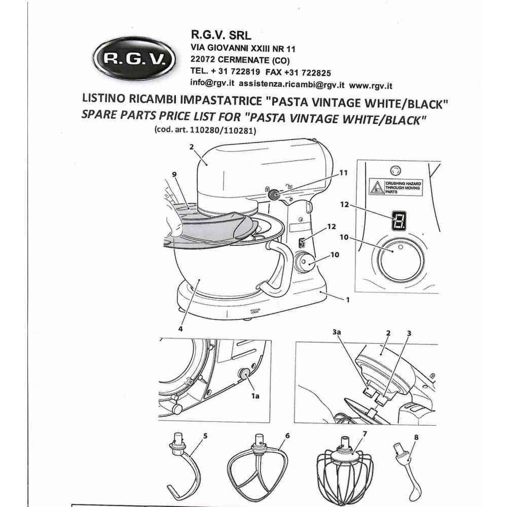 large hook for vintage rgv dough mixer
