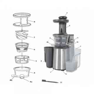 contenitore raccolta polpa per estrattore juice art rgv e new