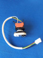 oval pushbutton panel with wired led bulb