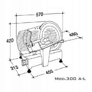 affettatrice rgv serie lusso mod.300 al ce professionale