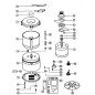 basin for cutter sirman model bliz 3.2 liters and ex Klemor