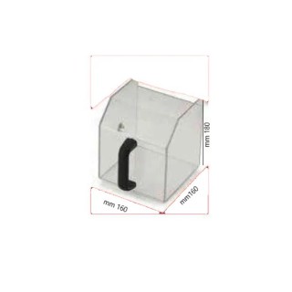 vaschetta formaggio dimensioni l160mm- h180 per grattugia modello dakota e magnum marca sirman